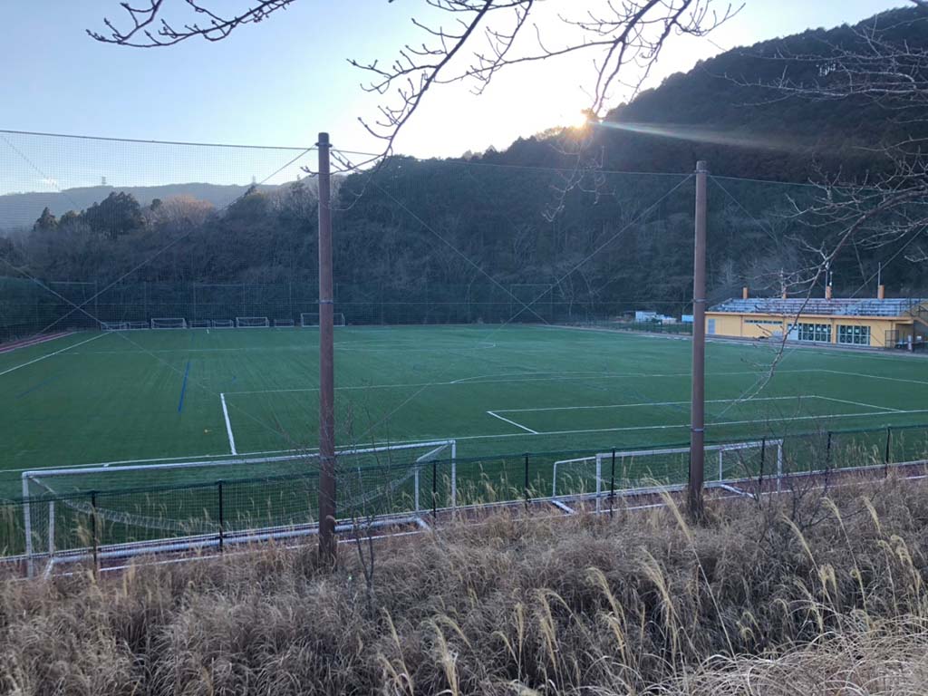 復旧後のサッカーコート